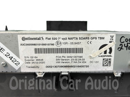 Refurbished 2018 - 2022 Jeep Renegade OEM 520 7" VP2 NAFTA SDAR GPS TBM Touch Screen Bluetooth Multi Media Radio Receiver VP2FRP