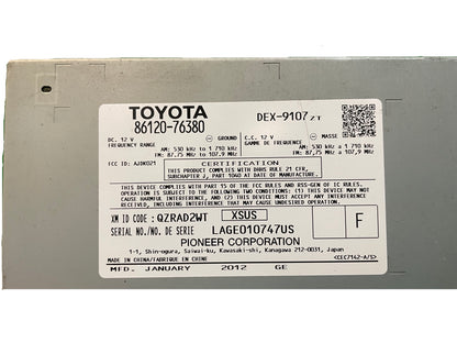 11-13 LEXUS CT200H AUDIO EQUIPMENT Radio Receiver CD player