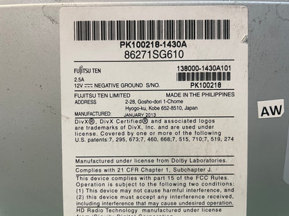 Refurbished 2014 - 2016 Forester OEM Harman Kardon Premium Sound Navigation GPS Multimedia Bluetooth Radio Receiver