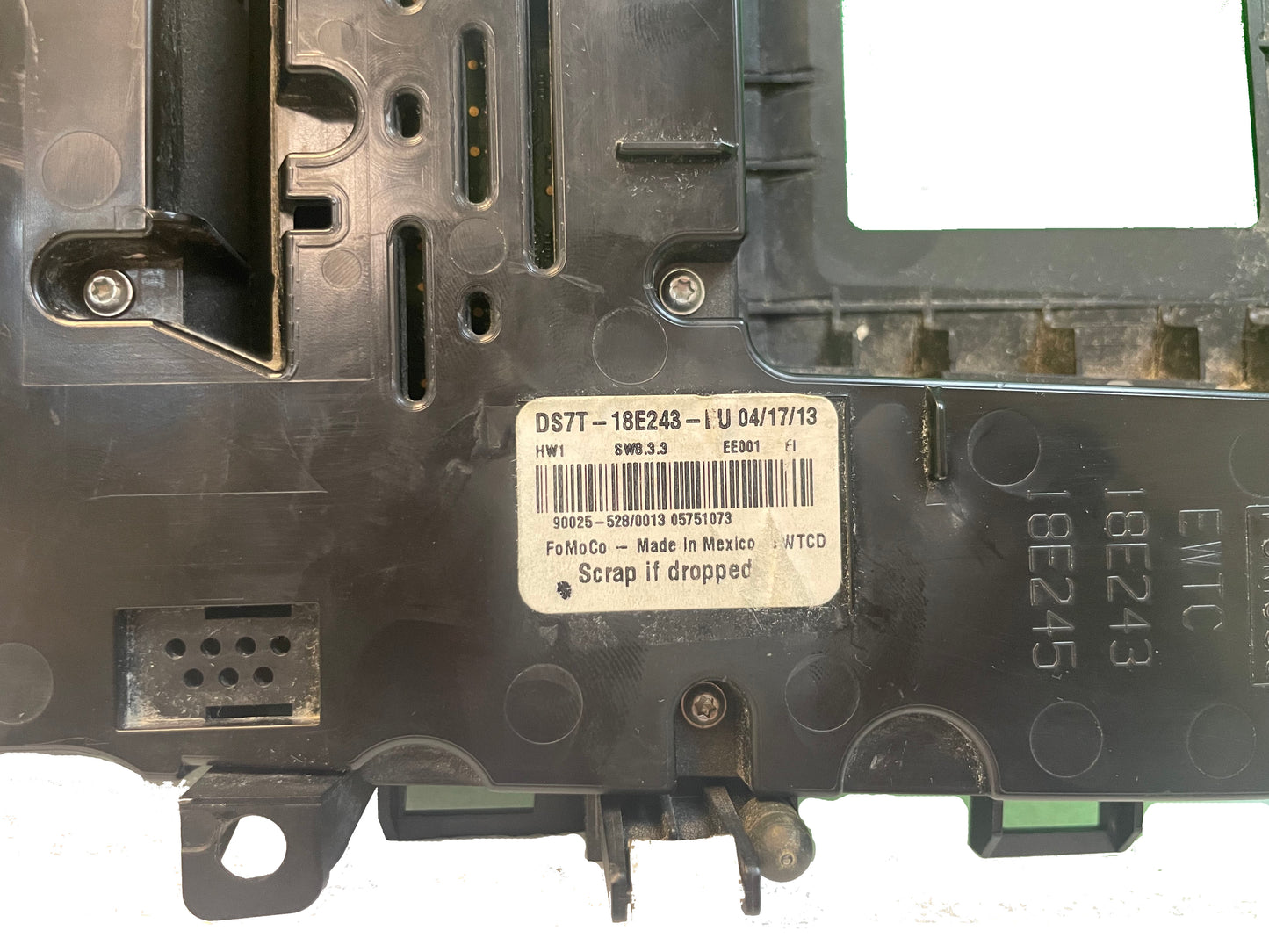 2013-2015 Ford Fusion OEM 4" Touch Screen Radio Control Climate Control Bezel ONLY