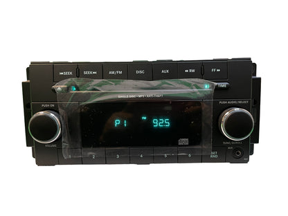 Reman 2007 - 2013 DODGE CHRYSLER JEEP OEM Radio MP3 WMA Single CD Player AUX Auxiliary RES