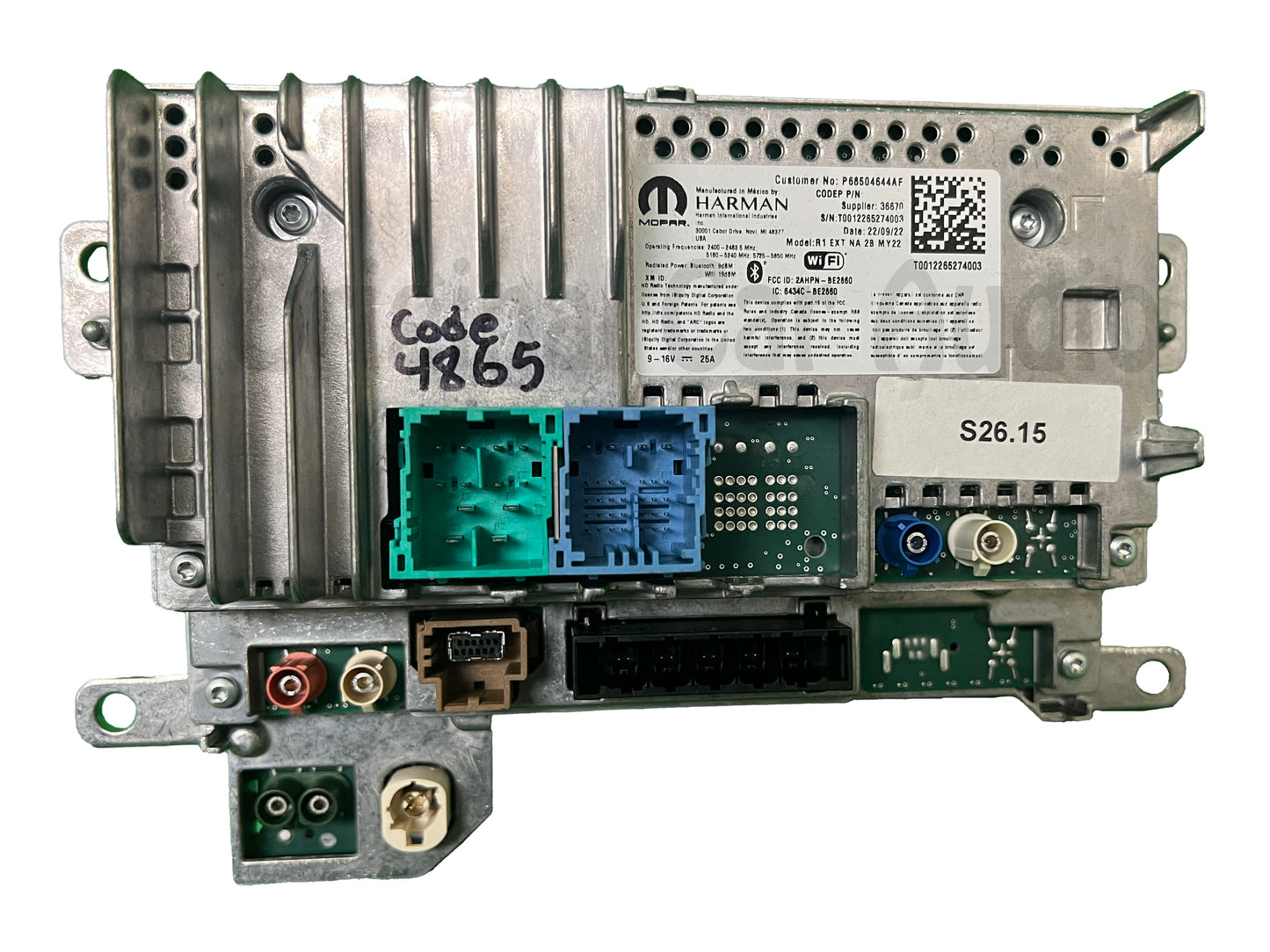 2022 Dodge Ram 1500 2500 3500 OEM Uconnect 5C Multi Media Android Auto Car Play Radio Receiver Block Assembly ONLY