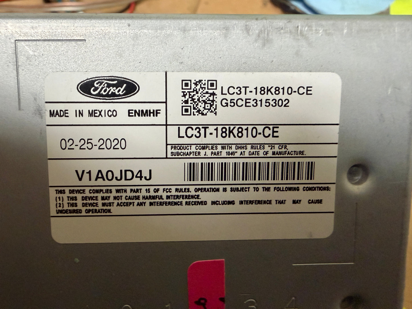 2020 - 2022 Ford Super Duty F250 F350 OEM AM FM SAT Multi Media Radio Receiver - ANALOG