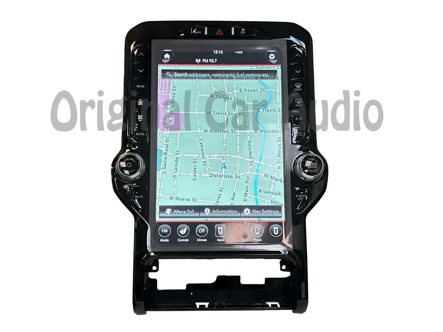 NEW 2020 - 2021 Dodge Ram 2500 3500 OEM Navigation Center Stack 12" Touch Screen Display Control Panel