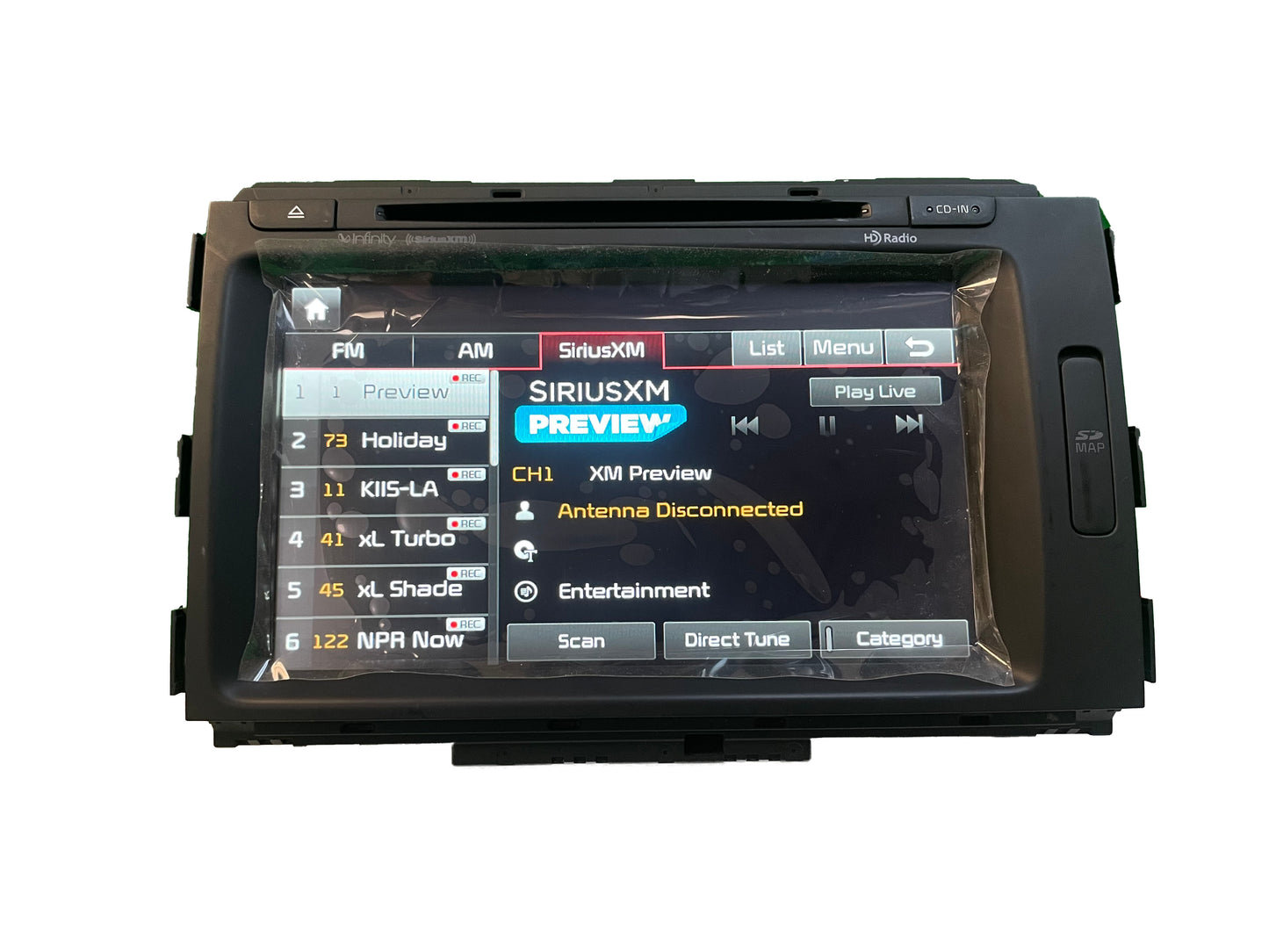 Reman 2015 - 2017 Kia Sedona OEM Infinity  Navigation Touch Screen HD Radio Receiver