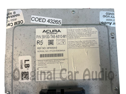 2016 - 2017 ACURA ILX OEM NAVIGATION GPS SINGLE CD TOUCH SCREEN DISPLAY RADIO MULTIMEDIA
