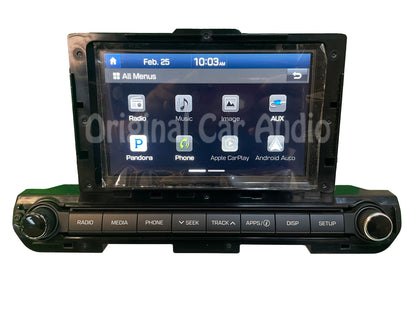 Refurbished 2016 - 2018 Hyundai Elantra OEM AM FM SAT Bluetooth Touch Screen Display