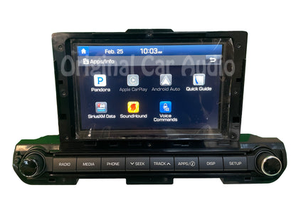 Refurbished 2016 - 2018 Hyundai Elantra OEM AM FM SAT Bluetooth Touch Screen Display