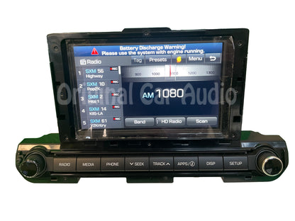 Refurbished 2016 - 2018 Hyundai Elantra OEM AM FM SAT Bluetooth Touch Screen Display