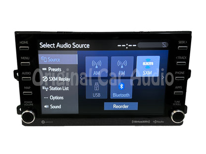 2020-2022 Toyota Highlander OEM AM FM Navigation Radio Display and Receiver