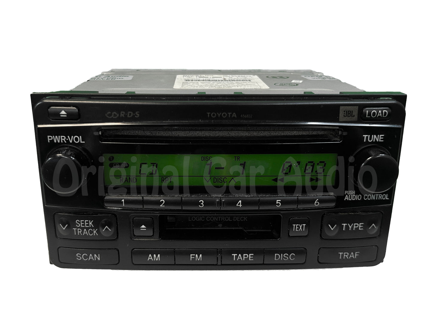 2004 - 2007 Toyota Highlander JBL RDS Radio Tape and 6 CD Changer