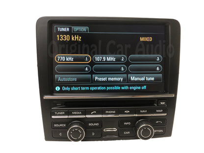 2012 - 2016 Porsche 911 Boxster Carrera Cayman OEM 991 PCM3.1 HDD Touch Screen Navigation DVD Media Receiver Radio 991.642.970