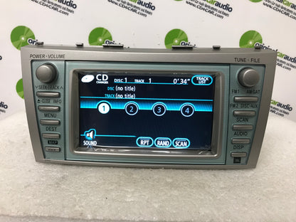 Reman 2007 - 2009 Toyota Camry OEM Navigation AM FM Radio Stereo JBL Display Touch Screen Receiver E7012