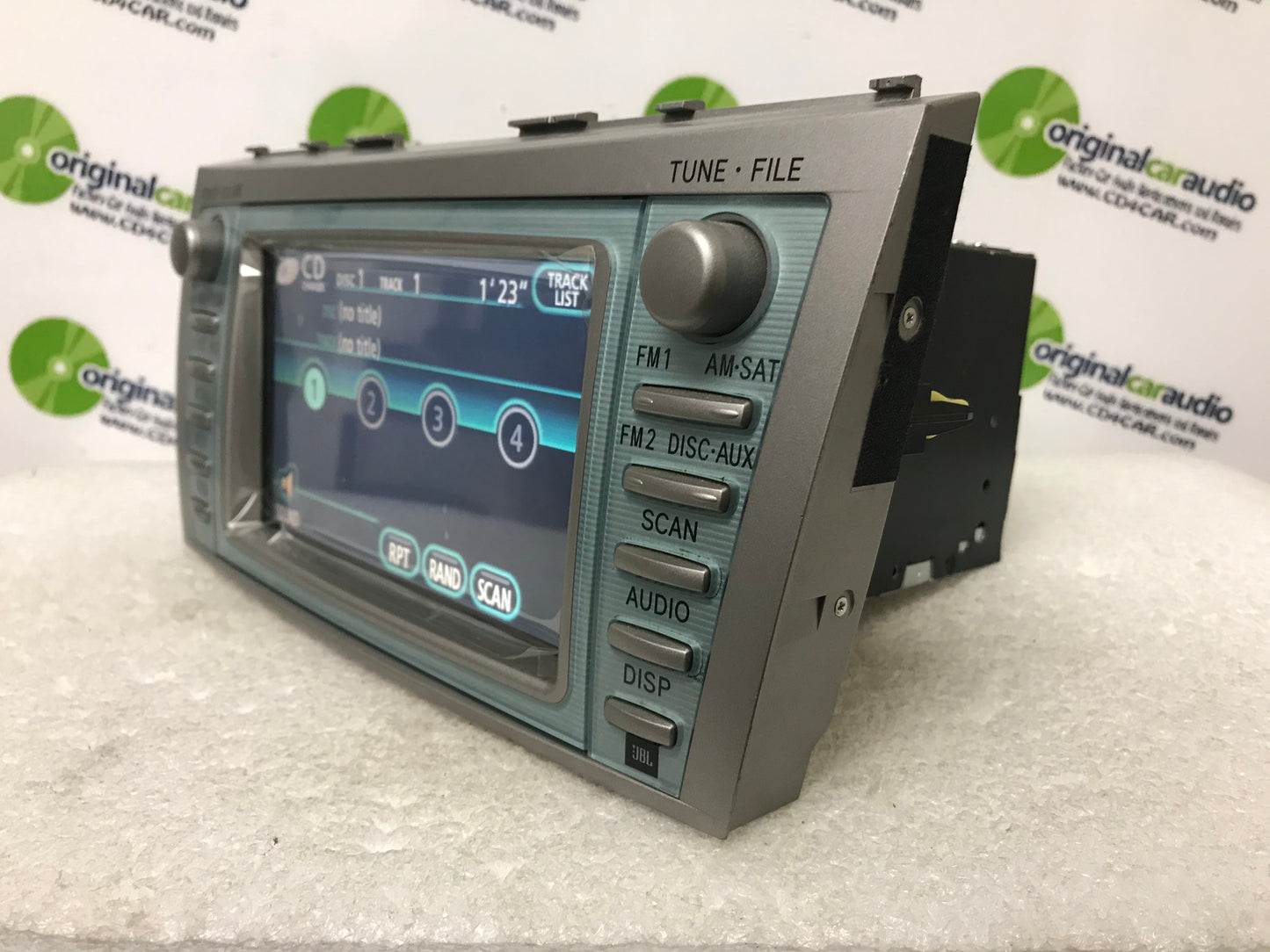 Reman 2007 - 2009 Toyota Camry OEM Navigation AM FM Radio Stereo JBL Display Touch Screen Receiver E7012