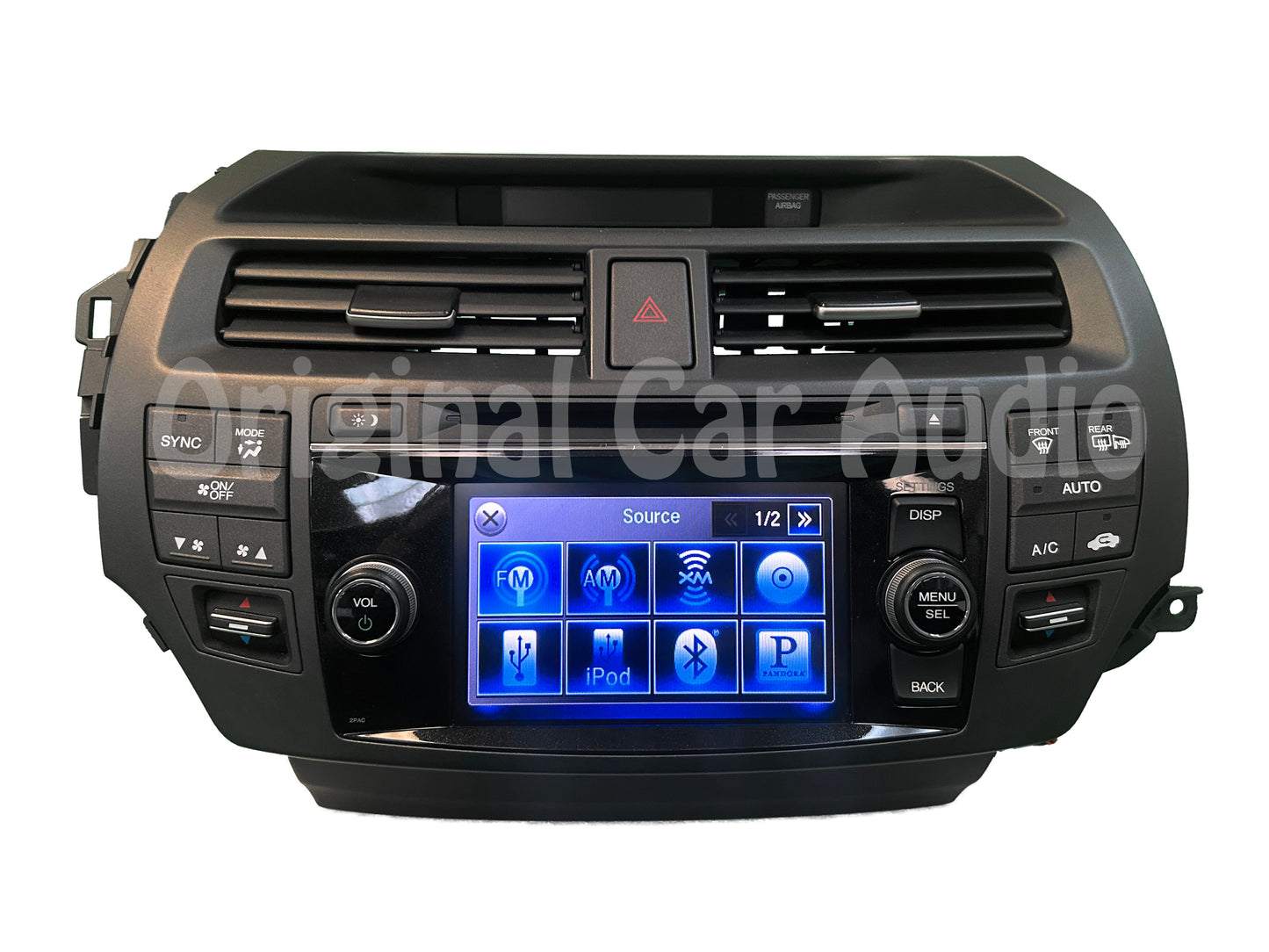 2013 - 2015 Honda Crosstour OEM AM FM CD Player Touchscreen Radio With Bezel
