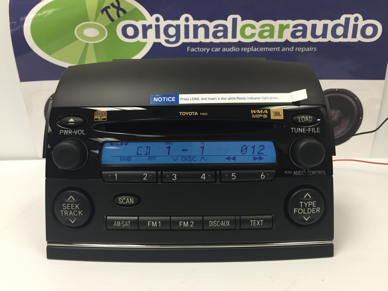 04 05 06 07 08 09 2010 Toyota SIENNA JBL Radio 6 Disc CD Changer P1820 ToP1820