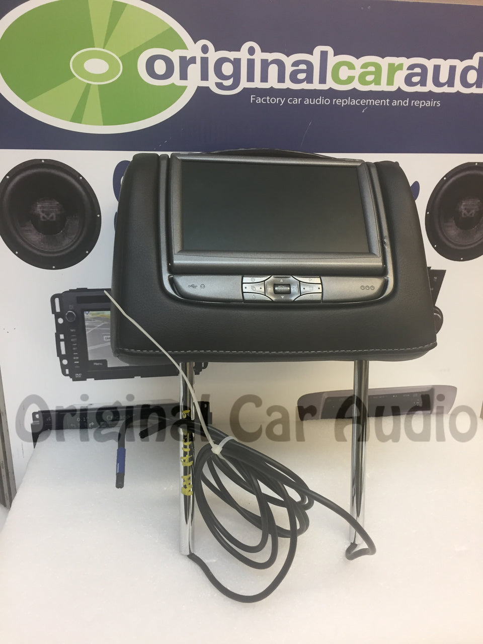 Nissan OEM Factory Headrest B Passenger Monitor DVD Touchscreen Invision SL7 ESLB07LAXXA3