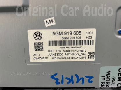 2015 - 2017 Volkswagen Golf GTI OEM Navigation Information Display Screen Unit
