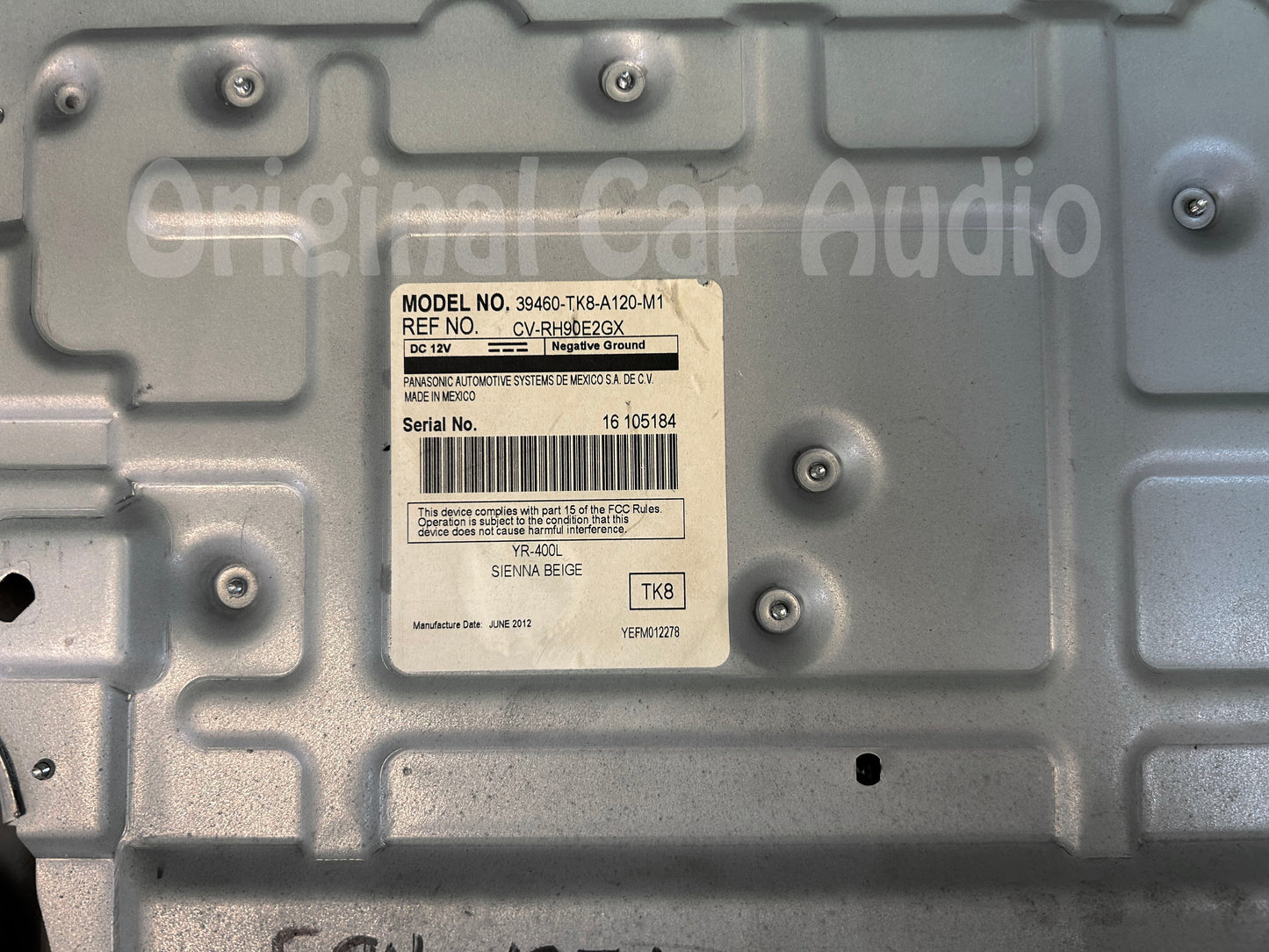 2011 - 2013 Honda Odyssey OEM Overhead Rear DVD Display Screen