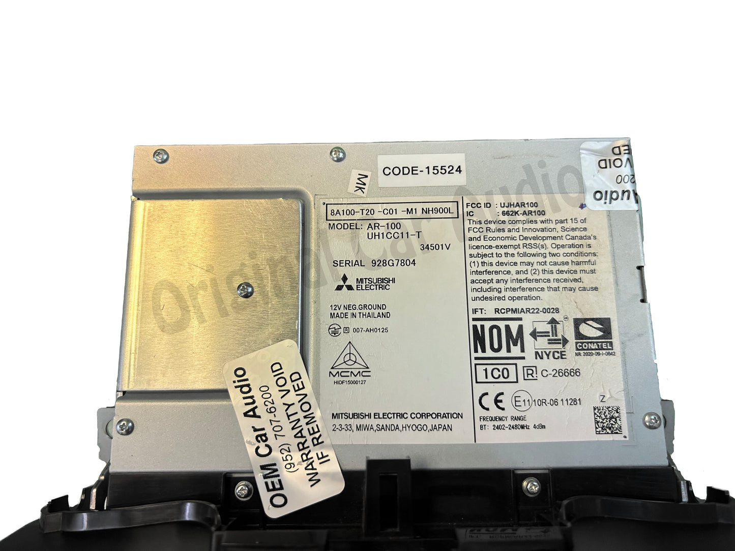 2022-2023 Honda Civic OEM Radio Receiver 7 Inch Display Screen Apple CarPlay Android Auto