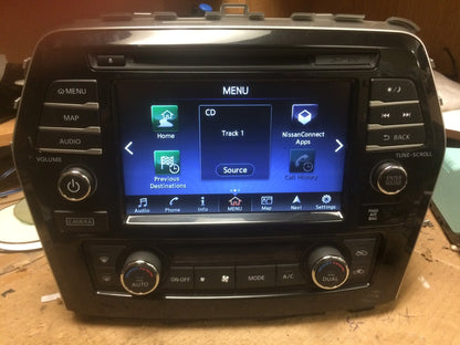 2016 - 2018 Nissan Maxima OEM Touch Screen Navigation AM FM XM Receiver w/ Climate Control CAR PLAY