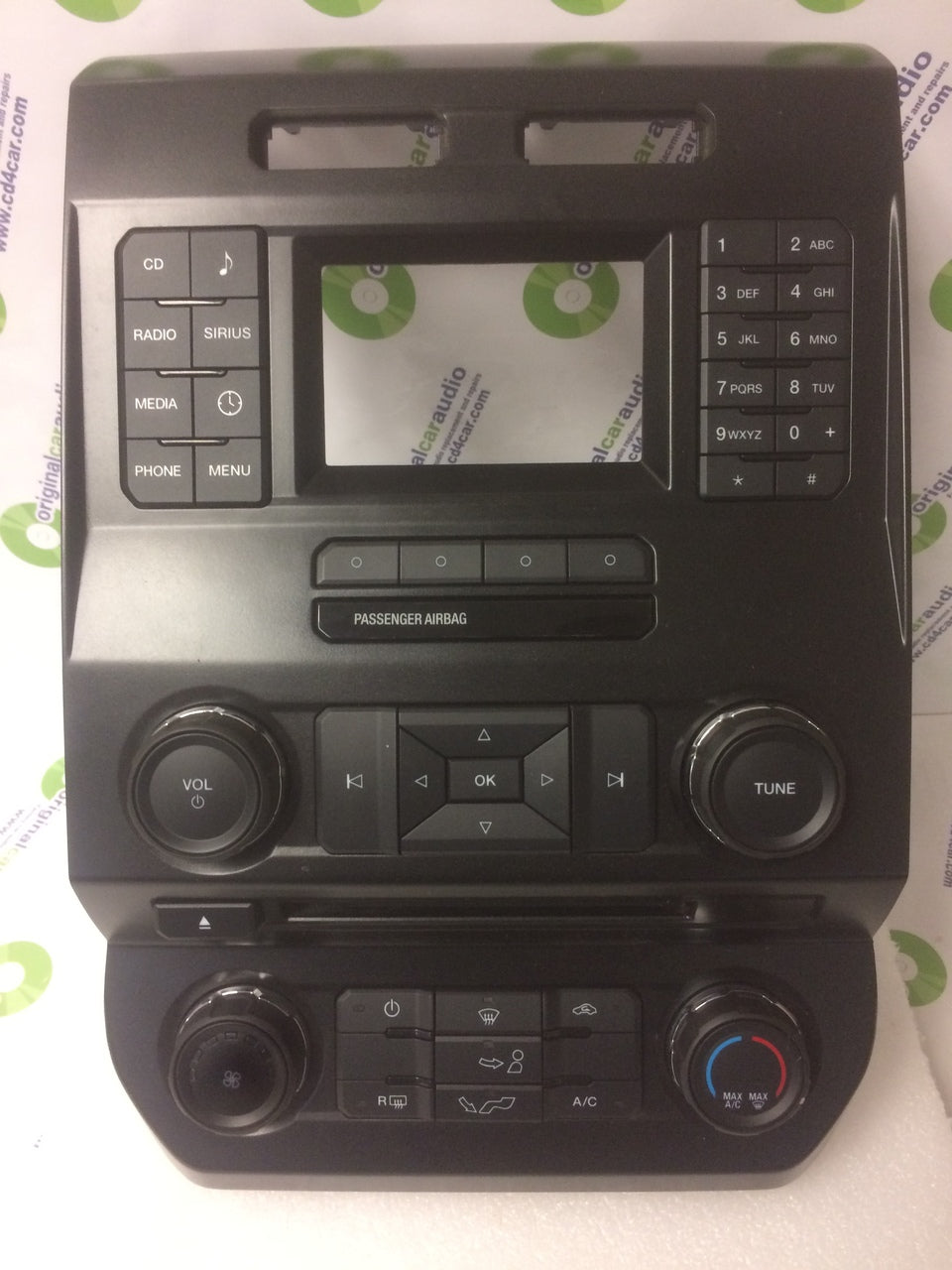 Faceplate 2015 2016 2017 Ford F-150 OEM Radio Single Climate Control Bezel Only