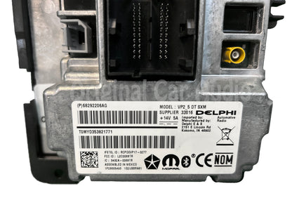 2019 - 2022 Ram 2500 3500 OEM AM FM Radio Uconnect 5" Display Receiver VP2_5 DT SXM