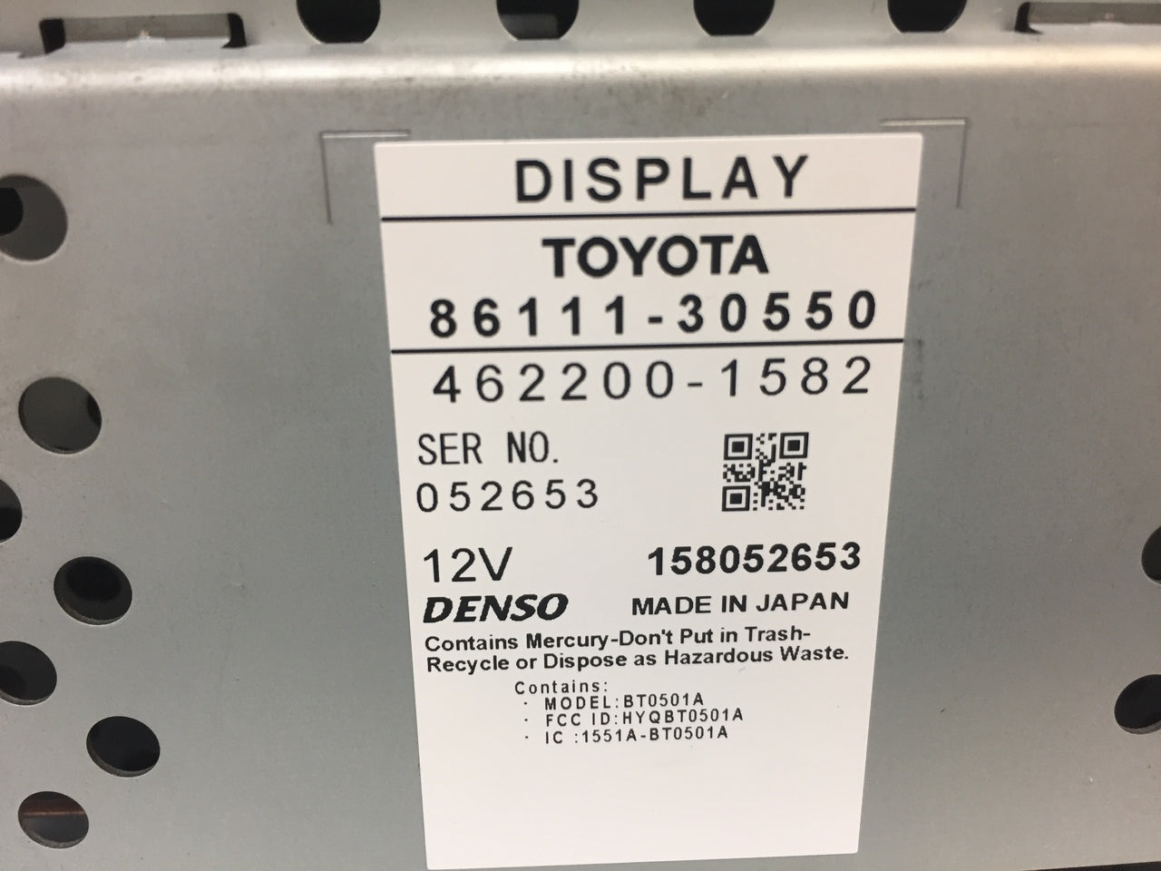 2007 Lexus GS450H Navigation GPS CD Radio Display Information Screen OEM Climate Control