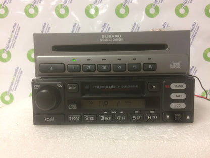 1995 - 2005 Subaru Baja Forester Legacy Outback WRX OEM AM FM Tape Cassette Stereo 6 CD Player Receiver P120