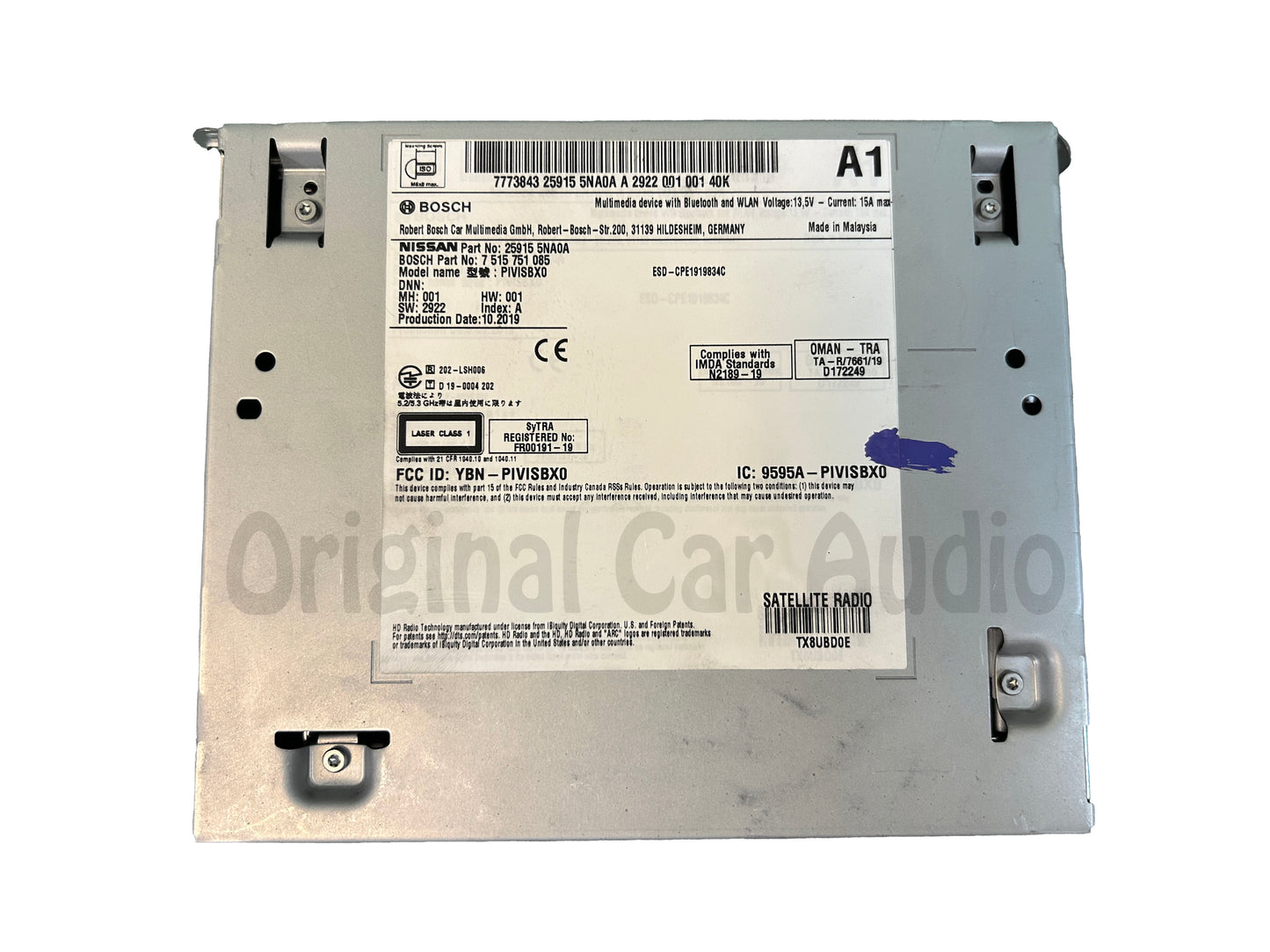 2019 - 2022 INFINITI QX80 QX50 Q50 Q60 RADIO GPS NAVIGATION AUDIO RECEIVER CONTROL MODULE UNIT