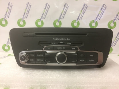 2015 - 2016 Audi A3 OEM Navigation Multimedia AM FM Radio SD Sim Card  CD Player