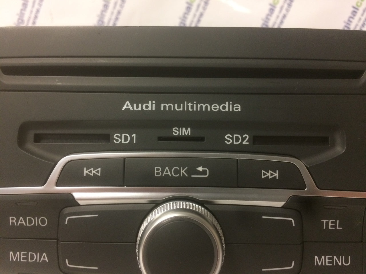 2015 - 2016 Audi A3 OEM Navigation Multimedia AM FM Radio SD Sim Card  CD Player