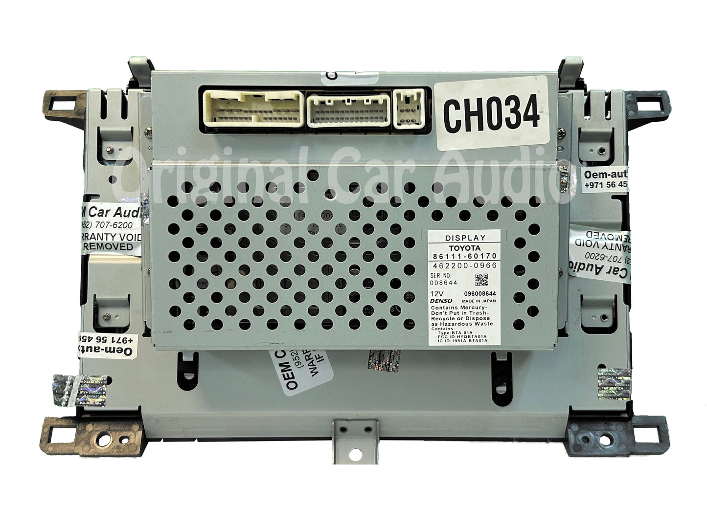 Refurbished 2004 - 2007 LEXUS LX470 OEM GPS NAVIGATION SCREEN DISPLAY MFD CLIMATE CONTROL
