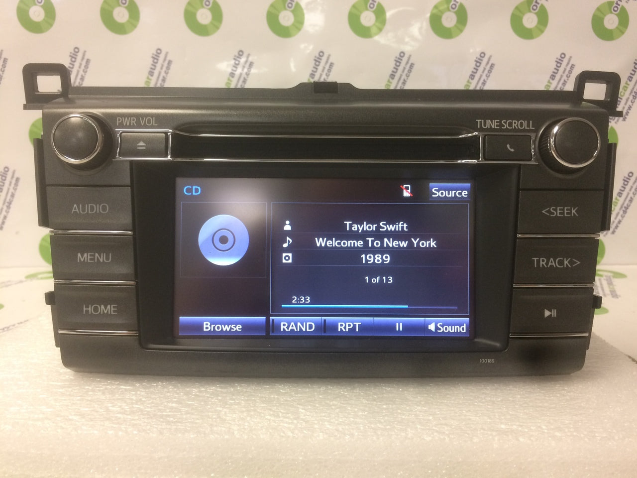 2013 - 2017 Toyota Rav4 Touch Screen AM FM Radio CD Player Receiver 100189