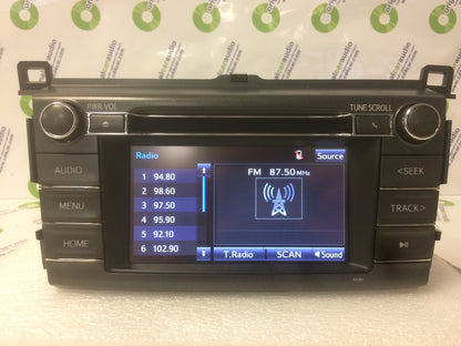 2013 - 2017 Toyota Rav4 Touch Screen AM FM Radio CD Player Receiver 100189