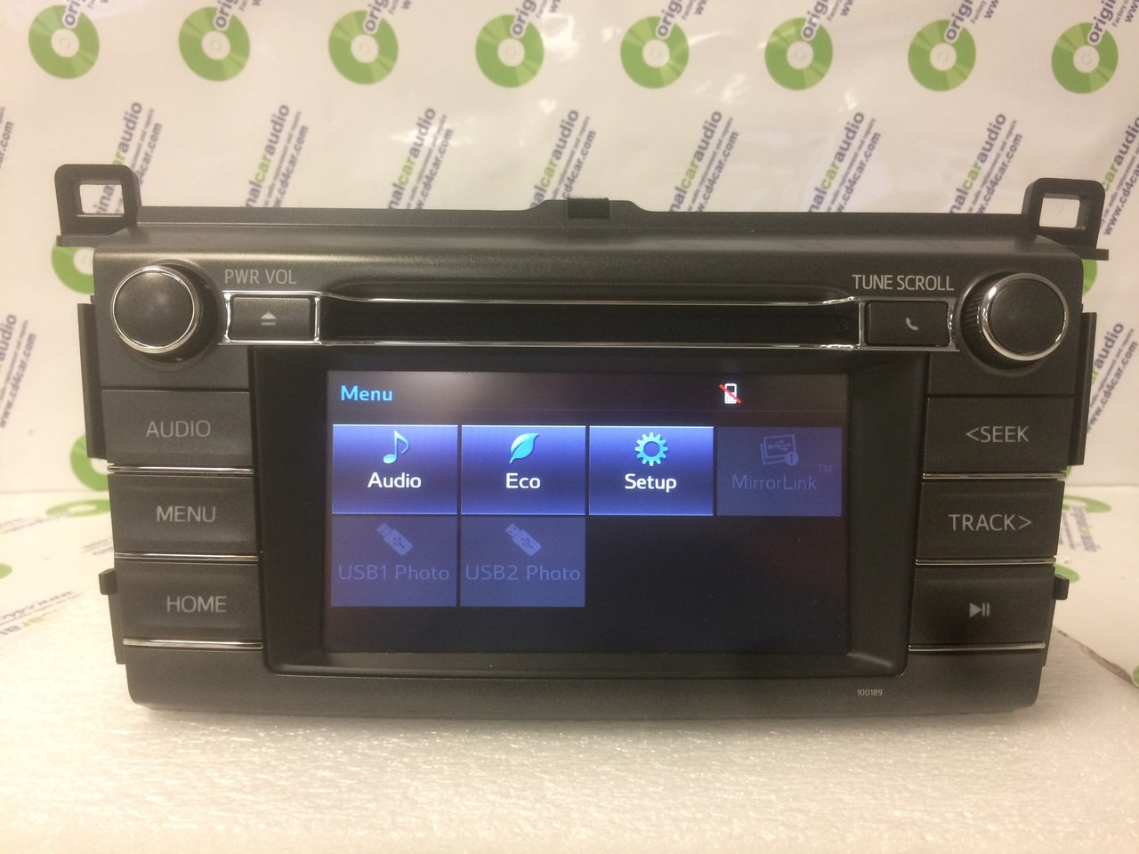 2013 - 2017 Toyota Rav4 Touch Screen AM FM Radio CD Player Receiver 100189