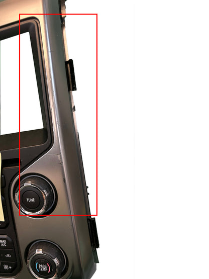 Blemished 2014 - 2015 Ford F150 OEM 8" Touch Screen Display Bezel and Radio Control ONLY GRAY