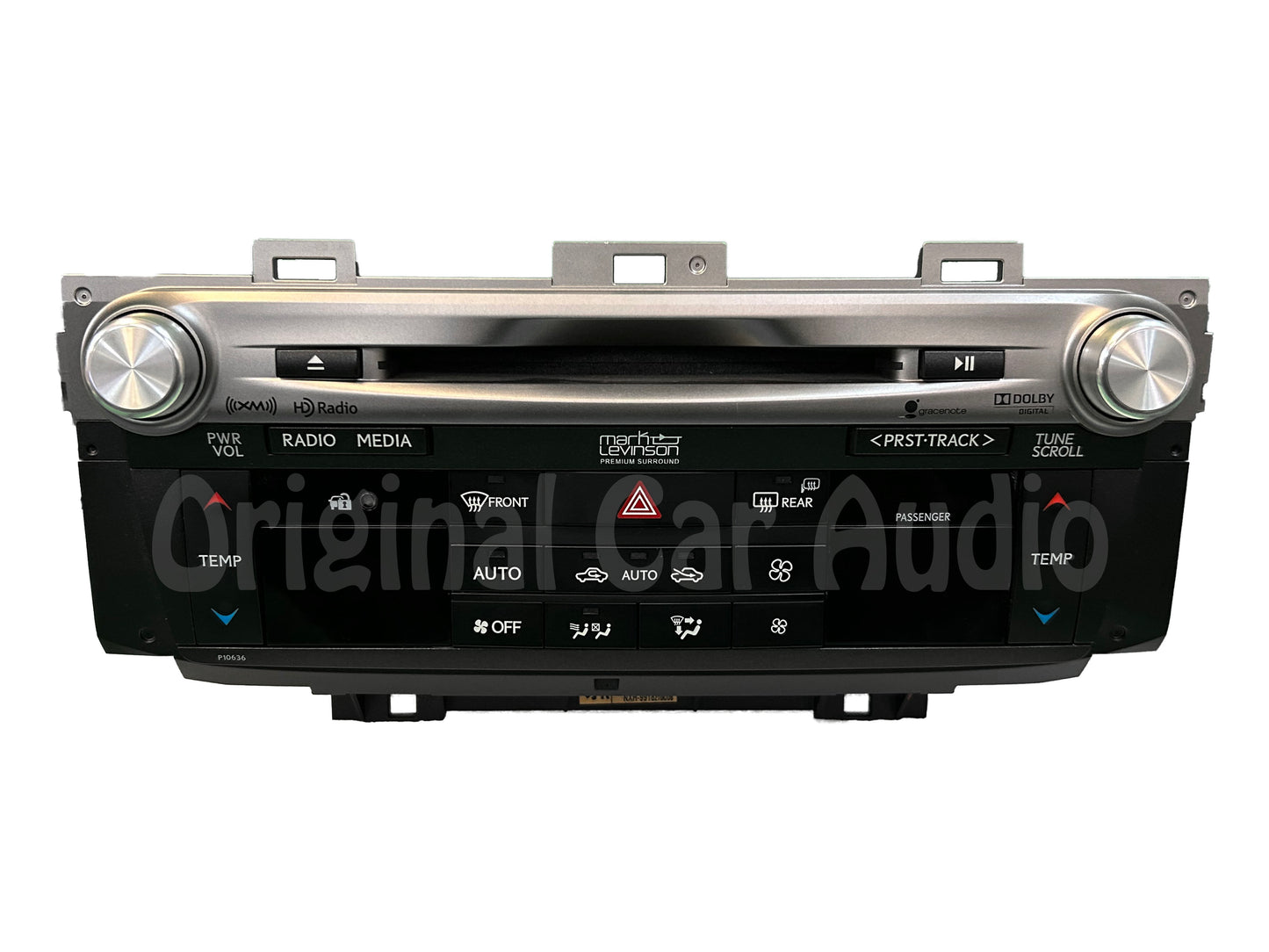 2013 - 2015 LEXUS GS350 GS450H RADIO RECEIVER AM FM CD MARK LEVINSON P10636