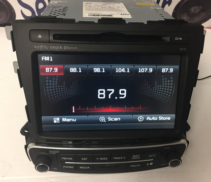 2014 2015 Kia Sorento OEM Infinity Navigation CD MP3 Sirius Bluetooth Radio Receiver
