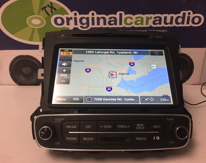 2014 2015 Kia Sorento OEM Infinity Navigation CD MP3 Sirius Bluetooth Radio Receiver