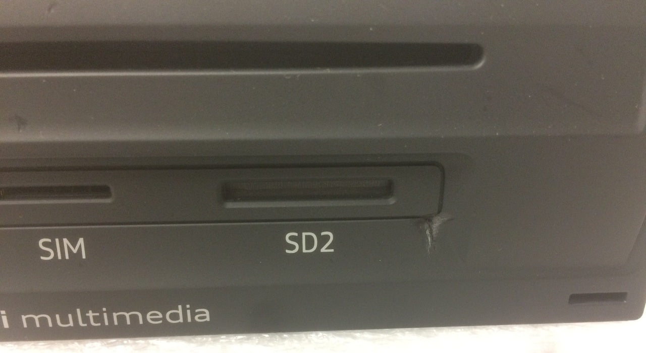 2015 2016 2017 Audi Q7 OEM Multimedia SIM SD CD Player Control Unit BLEMISHED