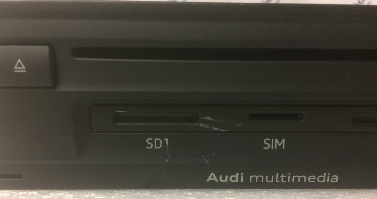 2015 2016 2017 Audi Q7 OEM Multimedia SIM SD CD Player Control Unit BLEMISHED