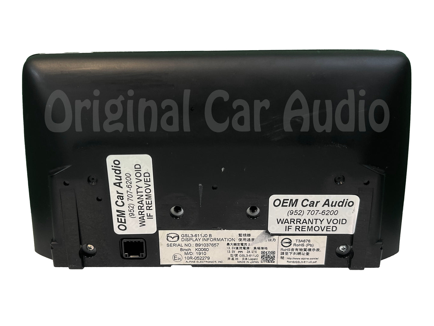 2018 - 2020 Mazda 6 OEM Information Radio Display Screen 7"