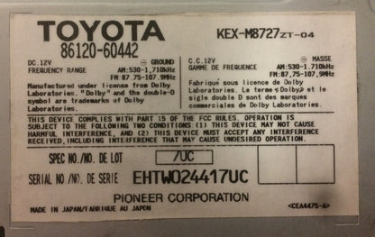 2005 - 2006 Lexus GX470 OEM Mark Levinson AM FM Radio Receiver P1754