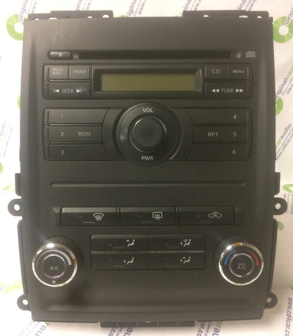 2009 - 2012 NISSAN Xterra Frontier OEM Radio Stereo Single CD Player w/ Bezel Trim & Climate Control