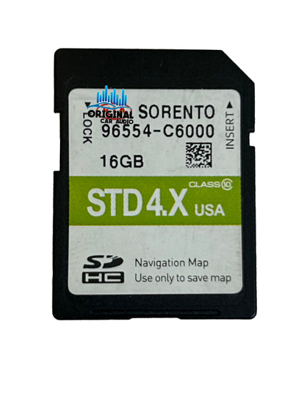 2015 - 2016 Sorento OEM GPS Navigation Memory Factory STD 4.X SD Card U.S Map 96554-C6000