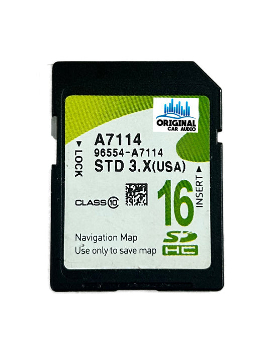 2015 - 2016 Forte OEM GPS Navigation Memory Factory STD 3.X SD Card U.S Map 96554-A7114