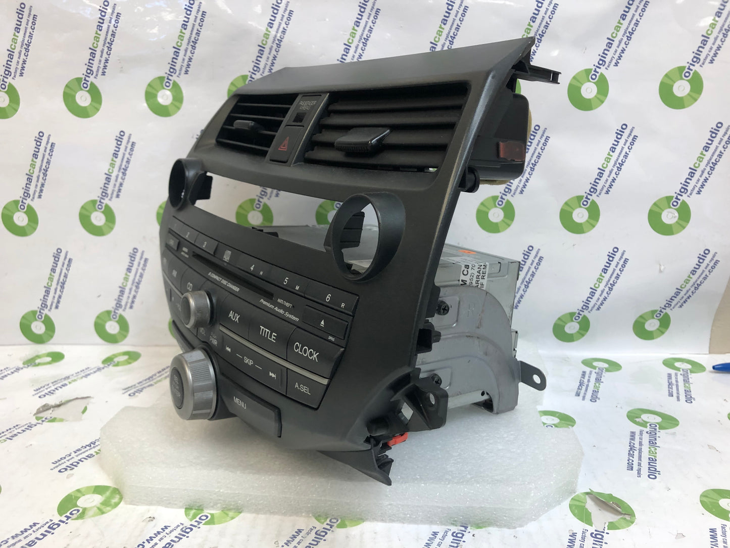 08 09 10 11 12 Honda ACCORD Radio RDS AUX MP3 6 Disc CD Player Climate Controls 3BA4 w/Trim & AC Premium Sound