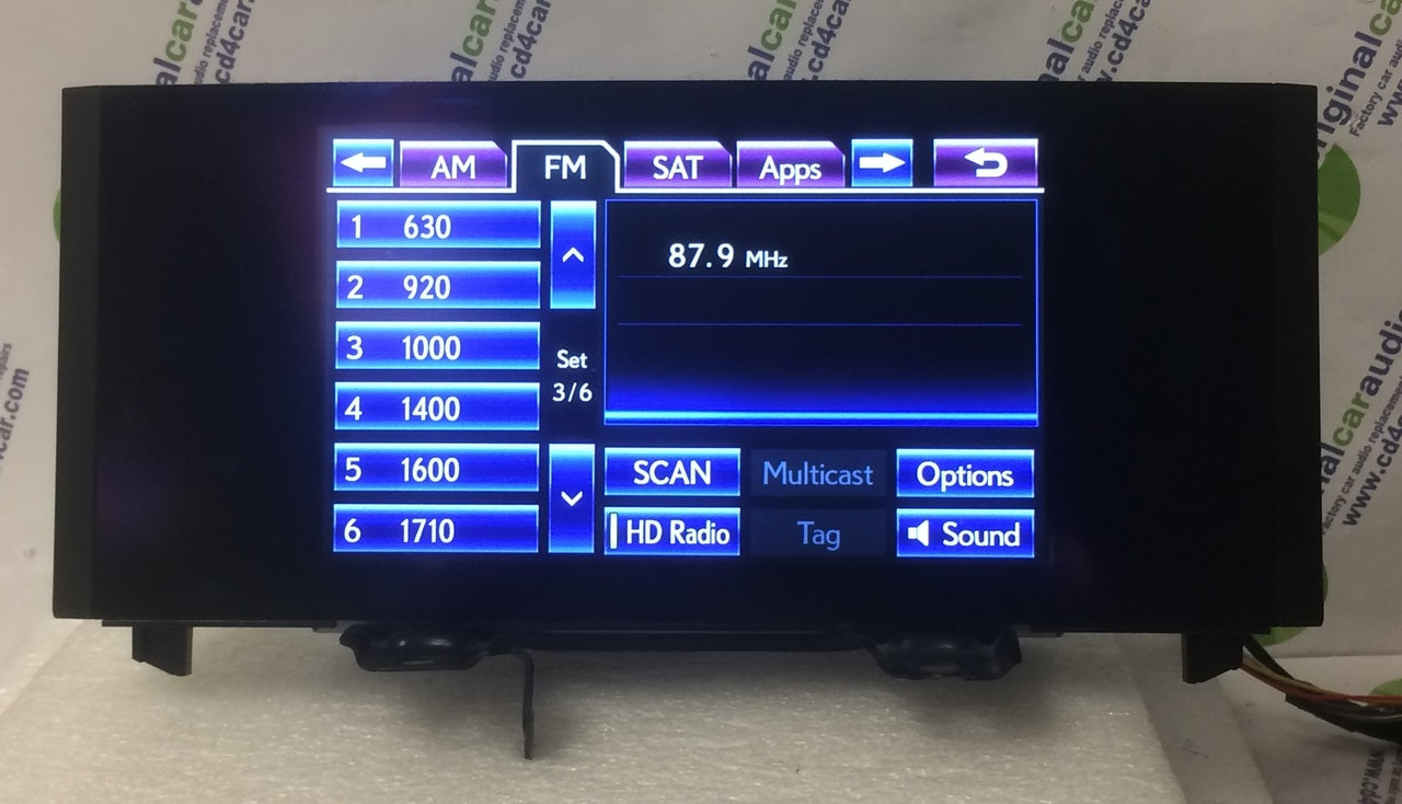 2014 - 2016 Lexus RC350 IS350 IS250 IS200T Navigation Radio Display Screen