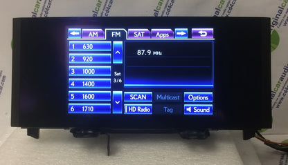 2014 - 2016 Lexus RC350 IS350 IS250 IS200T Navigation Radio Display Screen
